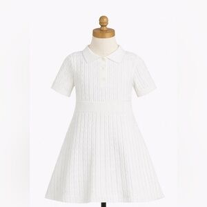 H&M Kids Cable Knit Polo Dress – Size 8–10Y (134/140)
